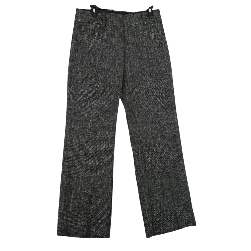 Loft Marisa Trouser Bootcut Dress Pants Sz 4S Gray Stretch Career Office Slacks